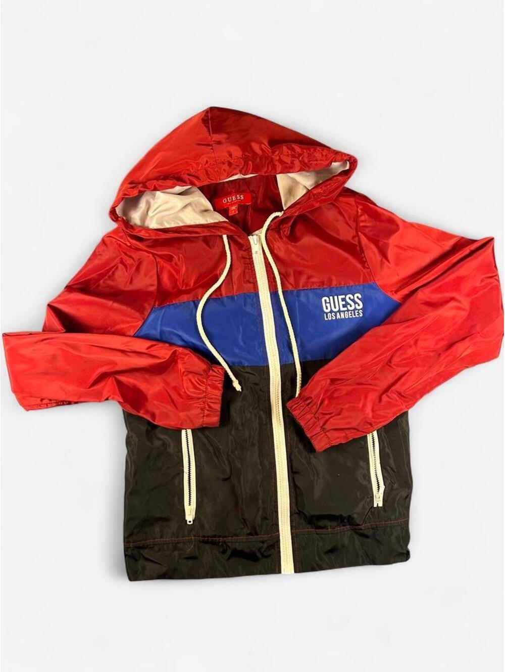 Guess red nylon windbreaker jacket Size S #windbreaker #outdoor